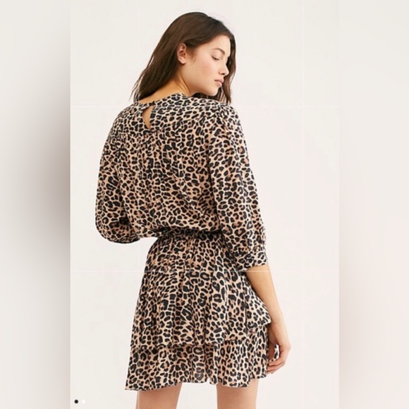 Zadig & Voltaire Leopard mini dress size L - Picture 4 of 7